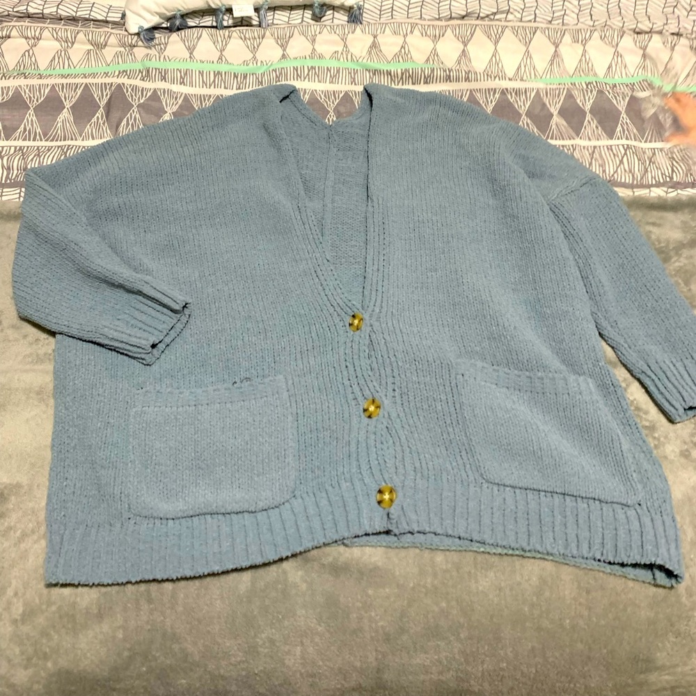 Chunky knit cardigan, size M
